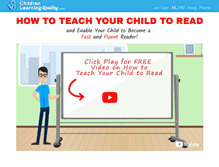 Tablet Screenshot of childrenlearningreading.com